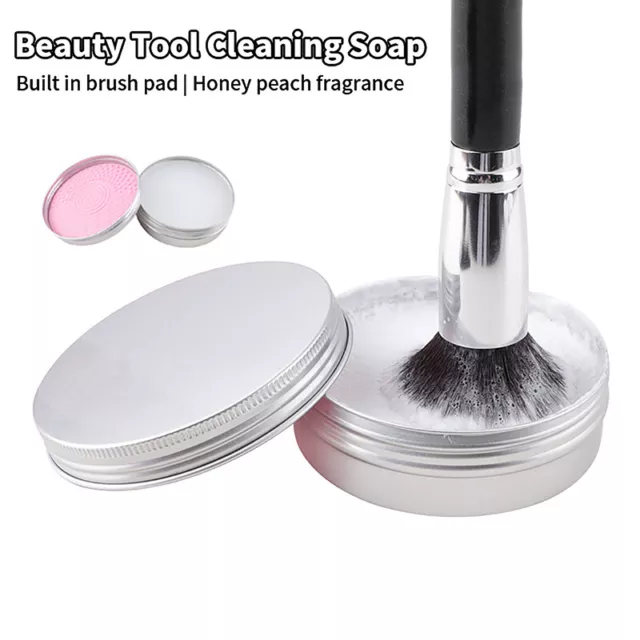 2IN1 Silicone Makeup Brush Cleaner Soap Pad Washing Scrubber Board Cleaner Bowl