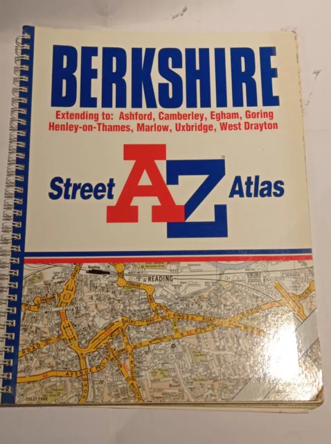 Berkshire Street Atlas by Geographers A-Z Map Company Spiral bound Book The