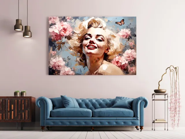 Wandbild Marilyn Monroe Pop Art Kunst Druck Acrylglas , Leinwand , Poster Deco