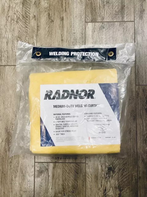 Radnor Medium Duty Welding Curtain 6'x6'  64052006 Brand New Heavy Duty 1000 F
