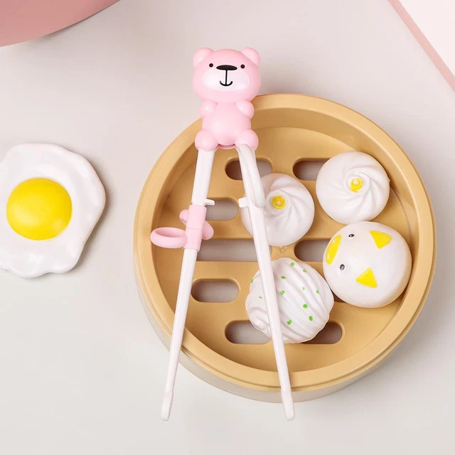 2 Paia Bacchette Allenamento Bambini - Design Animaletti Colorati Per Principianti - Foto 4