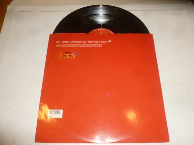 808 STATE - Plan 9 - 1993 UK 3-track 12" vinyl single