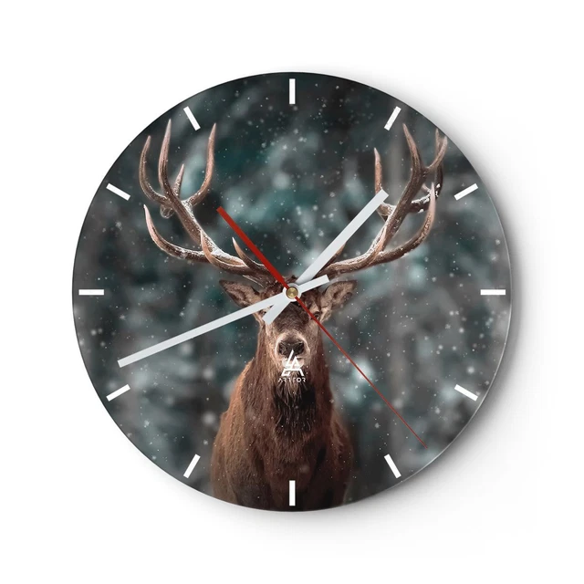 Horloge Murale En Verre Petit Prince 40x40cm – Silencieuse, Design ARTTOR