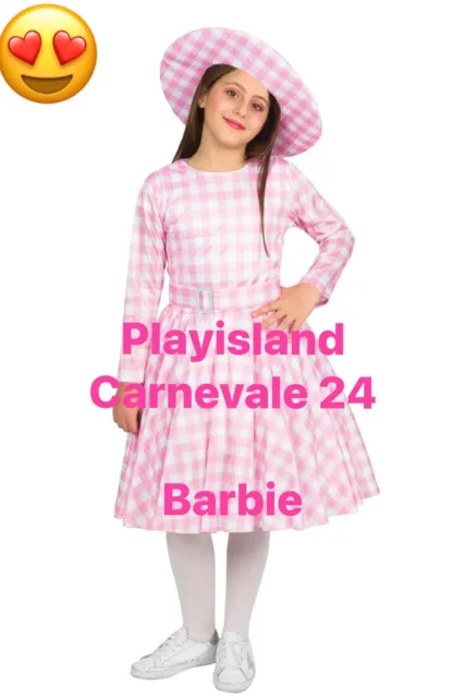 COSTUME CARNEVALE BAMBINA Da Barbie cosplay Vestito Di Travestimento  cappello EUR 59,98 - PicClick IT