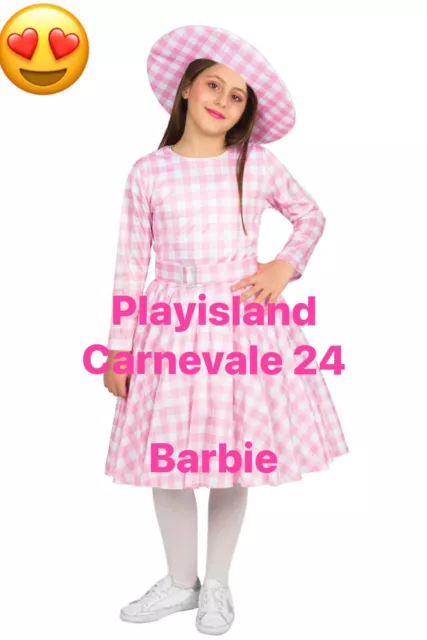 COSTUME CARNEVALE BAMBINA Da Barbie cosplay Vestito Di