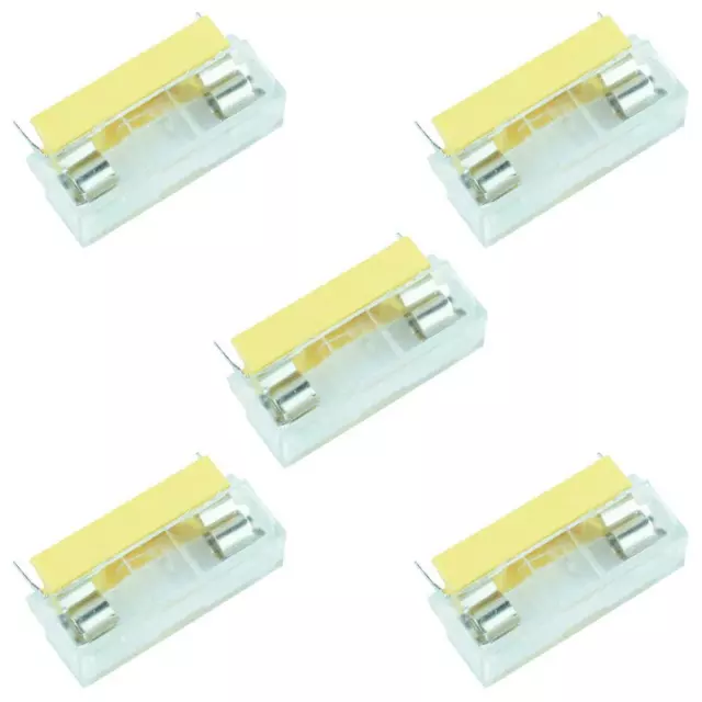 5 x 6x30mm PCB Allegato Fusibile Supporto 30mm