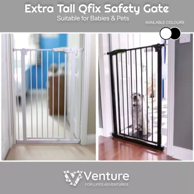 Venture Haustier oder Baby extra hoch Sicherheitstreppentor 75-84 breit x 110 cm hoch