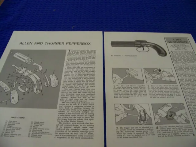 Allen And Thurber Pepperbox...takedown/Exploded View/Legend..(106Jj)