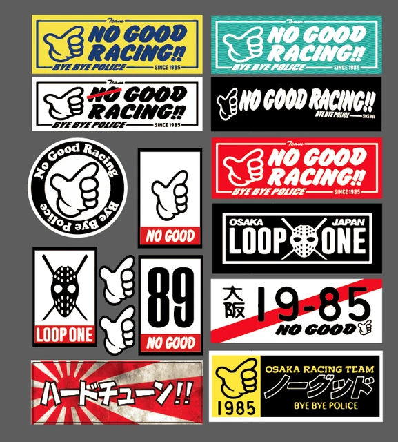 JDM 50 RANDOM DECAL PACK car window Stickers for JDM KDM slammed race