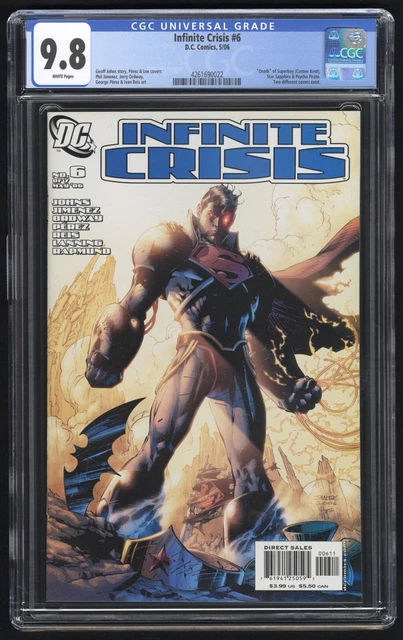 Infinite Crisis #6 CGC 9.8 (DC 5/06) Jim Lee cover art ~ "Death" of Superboy