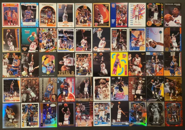 Lot of 50 Different PATRICK EWING Basketball Cards HOF 1989-2023 BSK2271