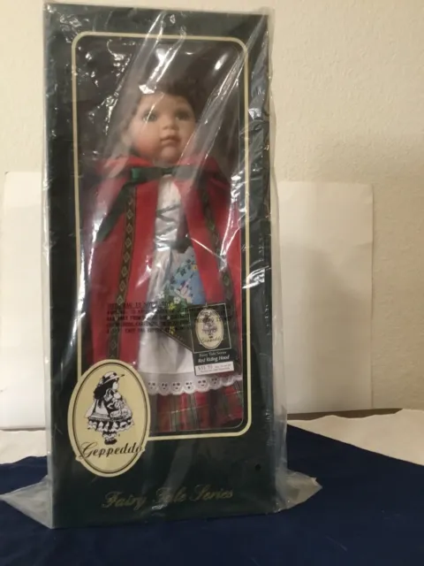 LITTLE RED RIDING HOOD Porcelain Doll - Geppeddo Fairy Tale Series - NEW