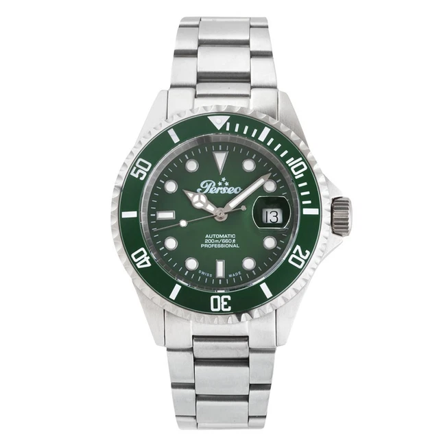 Perseo Orologio Subacqueo Automatico 6785J.02 - Swiss Made, Movimento Sellitta SW200, Cassa Tonda, Garanzia 2 Anni, Regalo Con Confezione Originale