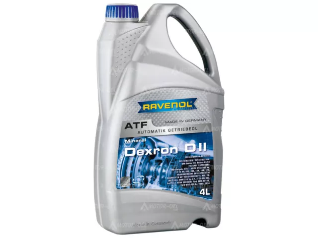 4 Liter RAVENOL ATF Dexron D II Automatikgetriebeöl Made in Germany