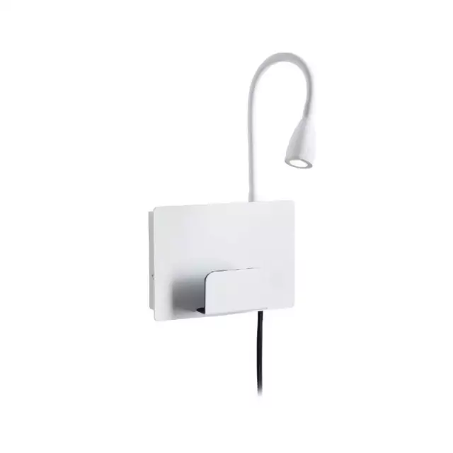 Paulmann LED Wandleuchte Halina USB C in Weiß matt | Leselampe | 2700 K | 200 lm