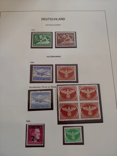 1939-1944 Lot Reich Vf Mlh Vf Mnh Germany Deutschland