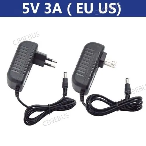 AC 100-240V to DC 5V 3A 3000ma Power Supply Adapter Charger switch CB9