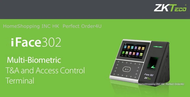 ZKTECO FACE FINGERPRINT Identification Time Attendance&Access Control ...