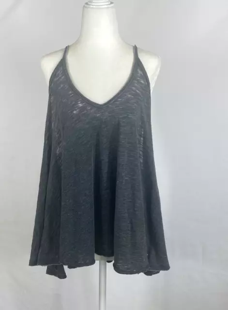 We The Free Women's Racerback Swing Tank Gray Size M Oversized