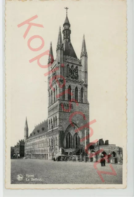Alte Ansichtskarte Belgien, postalisch ungelaufen, Belfried von Ypern