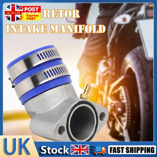 Aluminum Carburetor Frosted Intake Pipe Adapter Manifold Interface Boot for ATV