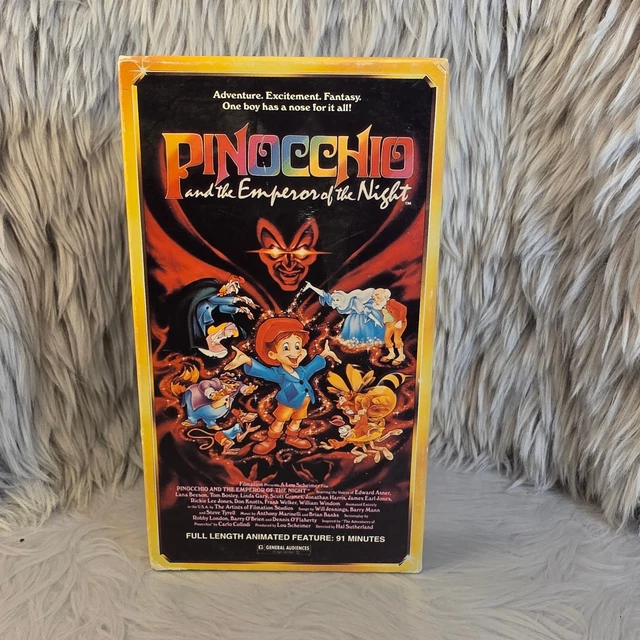 Pinocchio Menu PINOCCHIO AND THE Emperor of the Night VHS 1991 Animated Family ...