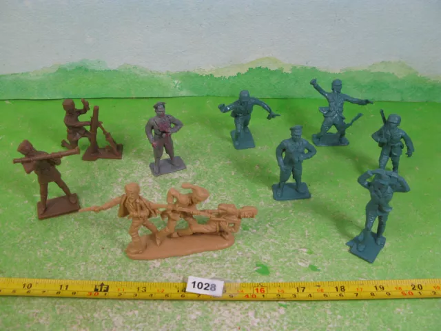 vintage cherilea 60mm WWII plastic soldiers WWII mixed lot 1028