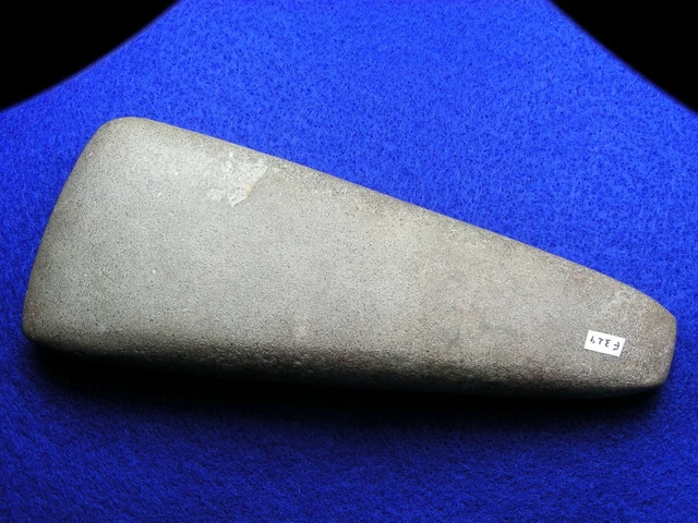 HARDSTONE POLL CELT 5 7/8" OHIO Authentic Indian Relics