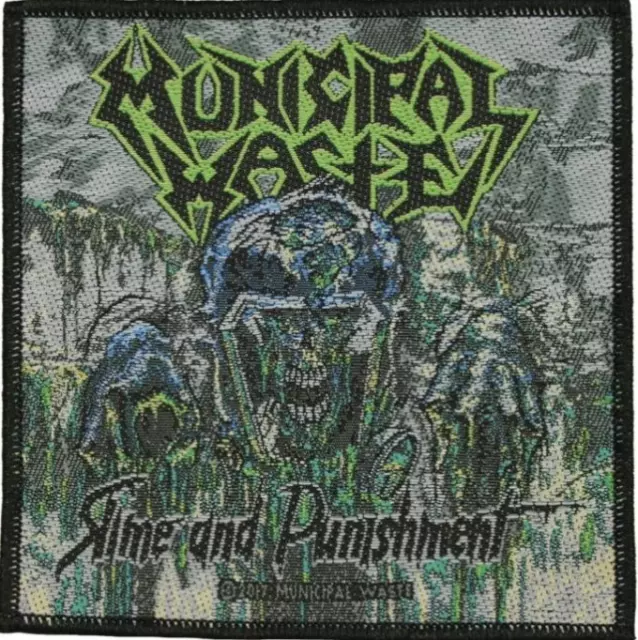 MUNICIPAL WASTE Slime And Punishment Woven Sew-On Patch NEW