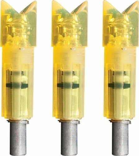 Burt Coyote Lumenok HD Orange Lighted Nock Easton Carbon Crescent ECC3 - 3 Pack
