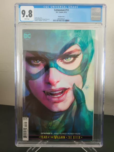 Catwoman #13 Cgc 9.8 Graded Dc Comics 2019 Stanley Artgerm Lau Variant Cover