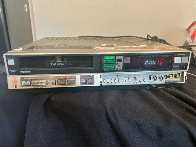 VINTAGE SONY SL-T50ME Betamax Video Cassette Recorder Rare European ...