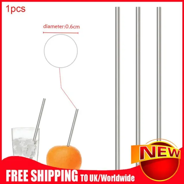 Bubble Tea Straws Straight Fruit Juice Straw Portable Practical for Bar Cocktail