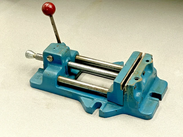 Heinrich Quick Release Horizontal Drill Press Vise, 6-3/16" Jaw Opening 6SV