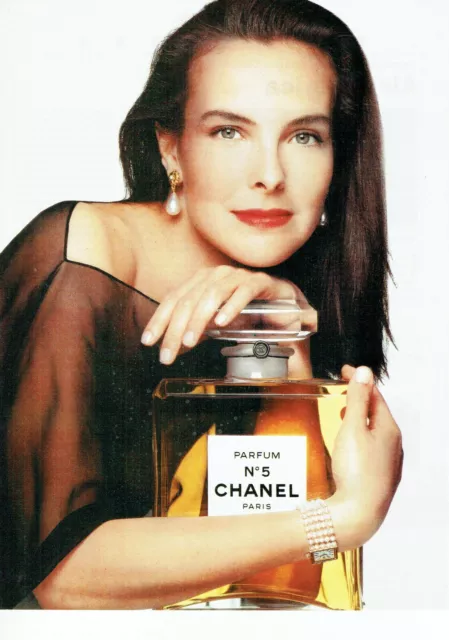 Publicité Advertising 039  1990  parfum n°5 Chanel avec Carole Bouquet