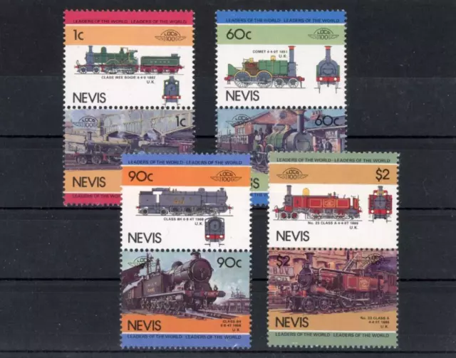 Nevis Mi.-Nr. 260-267 postfrisch Eisenbahn/railway Thematik - b10509