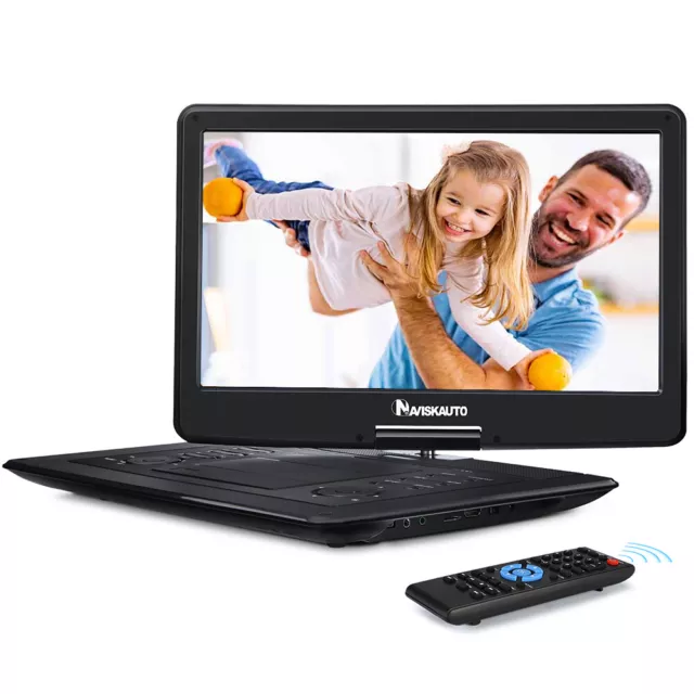 19” Portable DVD Player with 6 Hours Battery 16” Swivel Screen Region Free HDMI