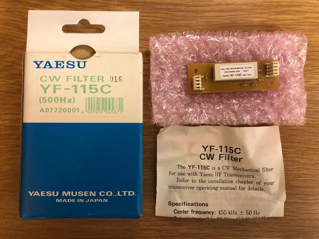 XF-115C コリンズCW メカニカルフィルター　500Hz Yahoo!オークション - ヤエス CW コリンズメカニカルフィルター