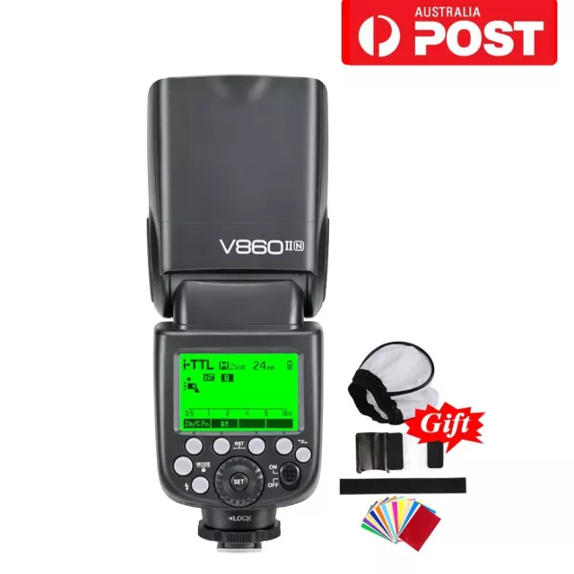 Godox V860II-N 2.4G TTL HSS Li-ion Battery Camera Flash Speedlite For Nikon