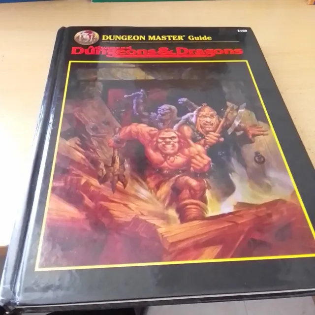 Advanced ad&d Dungeon Master Guide manuale Black Cover INGLESE