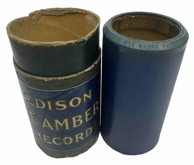 Antique Edison Blue Amberol Record Cylinder Where the Silvery Colorado Gillette