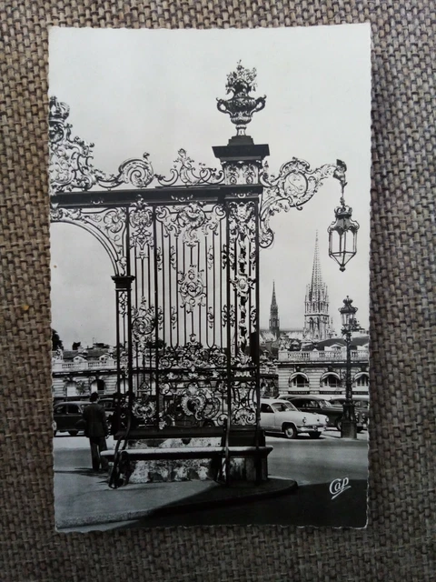 Cpa Cpsm Nancy Place Stanislas Grilles Jean Lamour