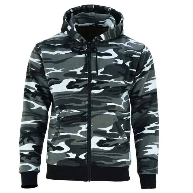 BGA Alpha Protective Motorcycle Hoodie Grey Camo