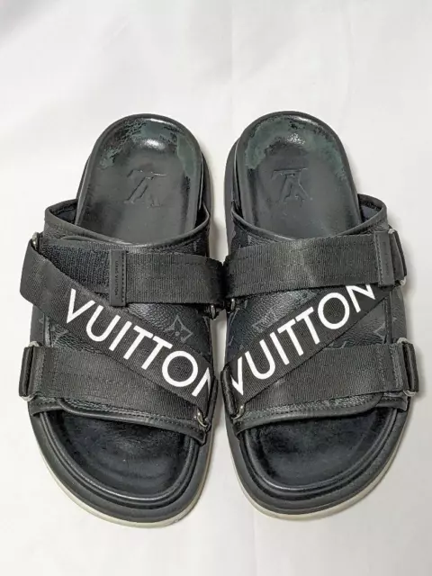 Louis Vuitton Honolulu Mule Sandals Blue Brown Black : r/Reps