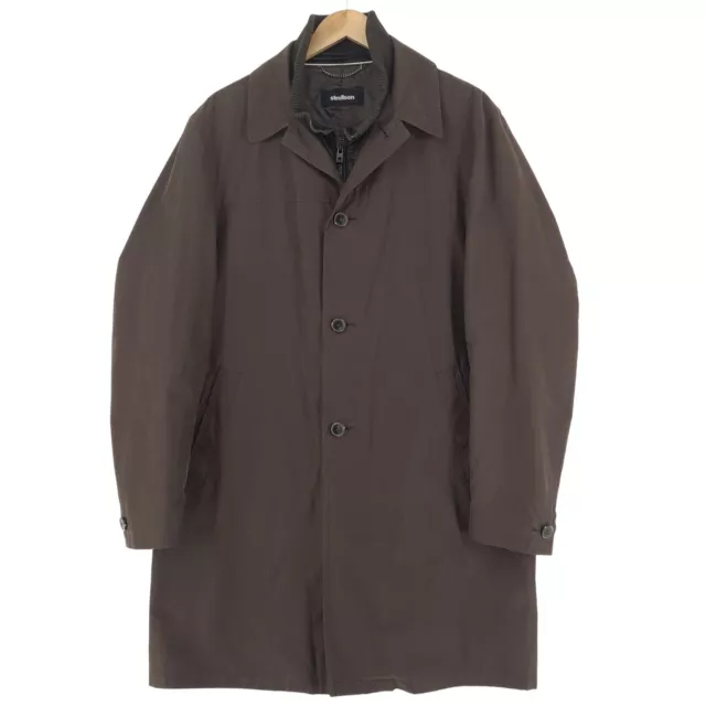 Strellson Julien Marron Manteau Long Veste Décontracté Hommes Taille 52