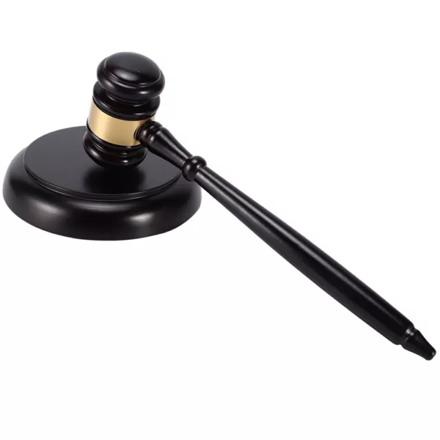 Wooden judge's gavel auction hammer with sound  for attorney judge auction3672