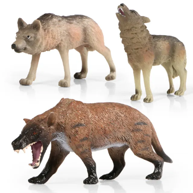 Künstliches Wolfsdekor Rasenstatuen Modelle Spielzeuge Kind Schmücken