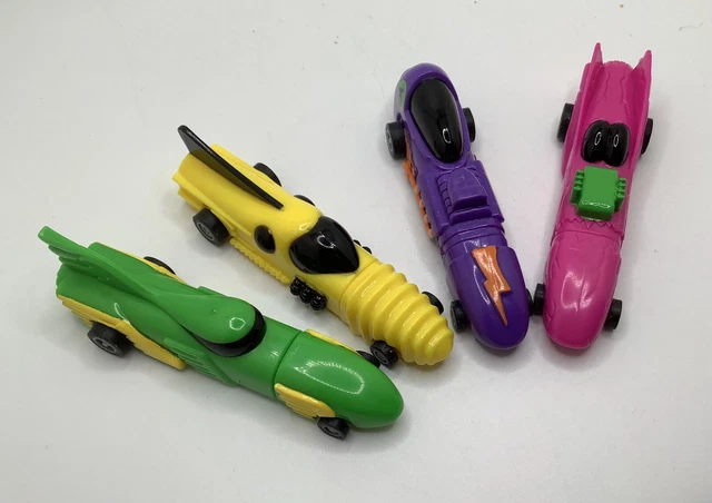 Vintage 1992 Wendy’s Collectibles Toys Lot of 4 Pull Back Racer Cars