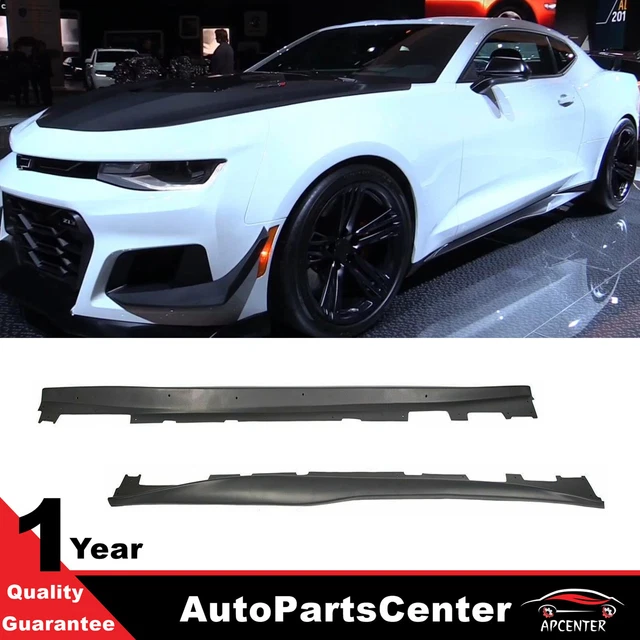 BLACK ZL1 STYLE Side Skirts Rocker Panels Extension For 1620 Chevy