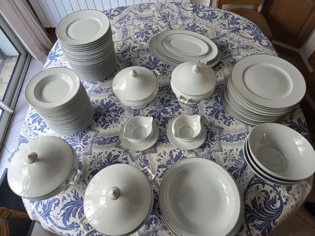 SERVICE DE TABLE complet vaisselle porcelaine EUR 650,00 - PicClick FR